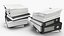 Office Document Stack with Ring Binders Black