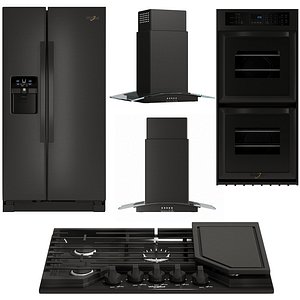Whirlpool Kitchen Appliances Set 3D model
