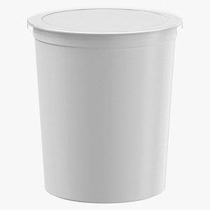 Yogurt Container Type 04 Blank Blueberry Strawberry and Plain Label