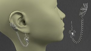 3D cuffs Spider model