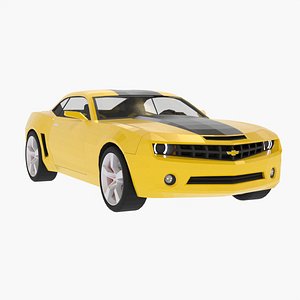 Chevrolet Camaro - Detailed Low Poly 3D
