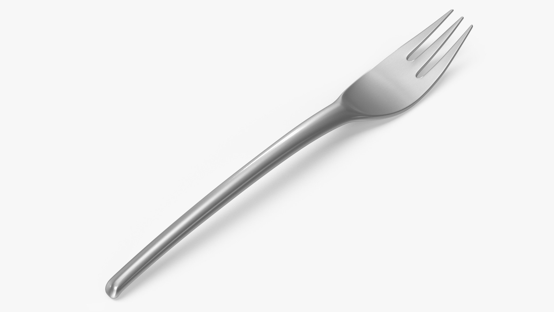 Fish Fork Silver 3D model preview