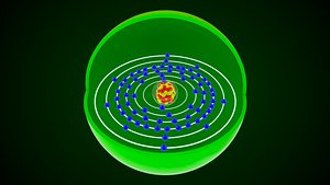 Ytterbium Chemical Element model