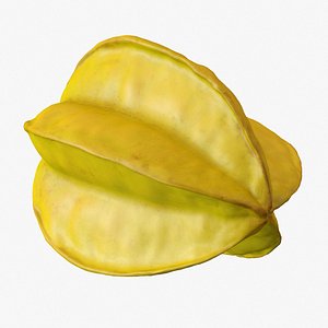 3d model star fruit polys