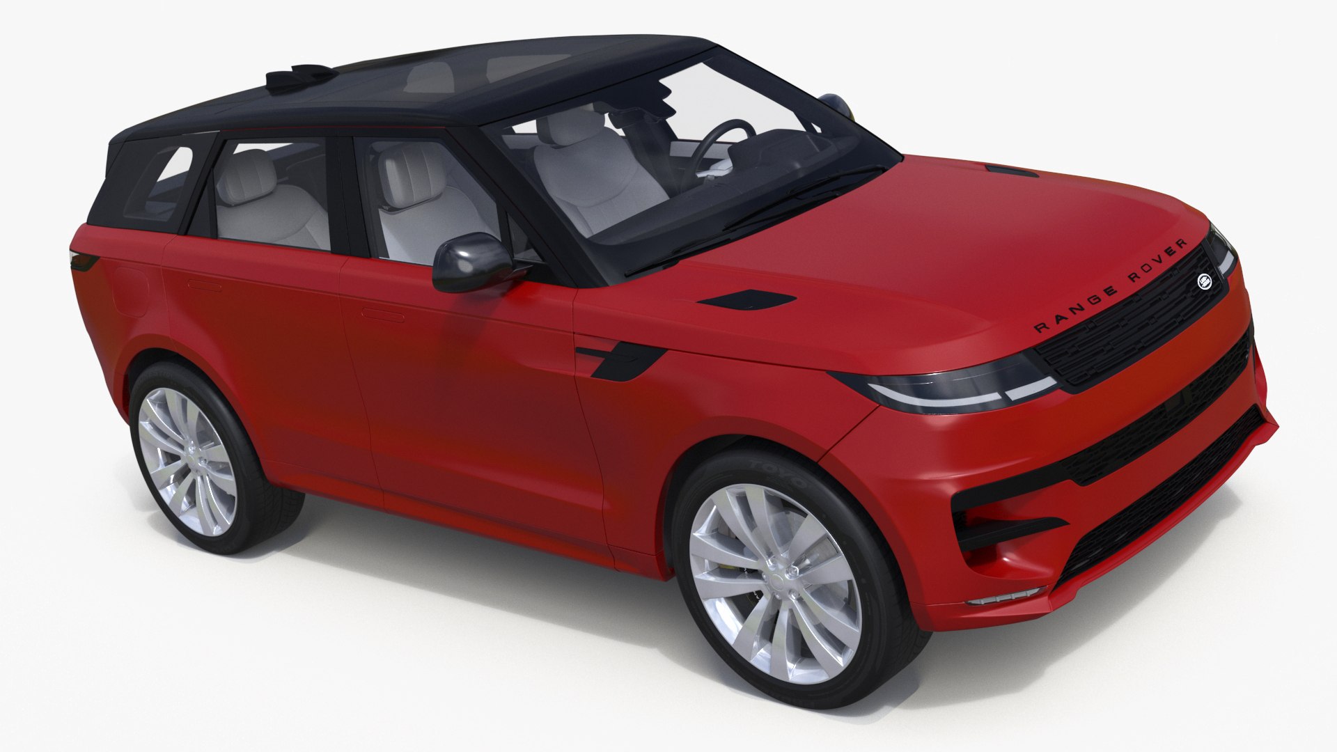 Range Rover Sport 2023 Red 3D model preview