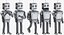 Kolekcja Robots and Hands Poses - 18 produktów