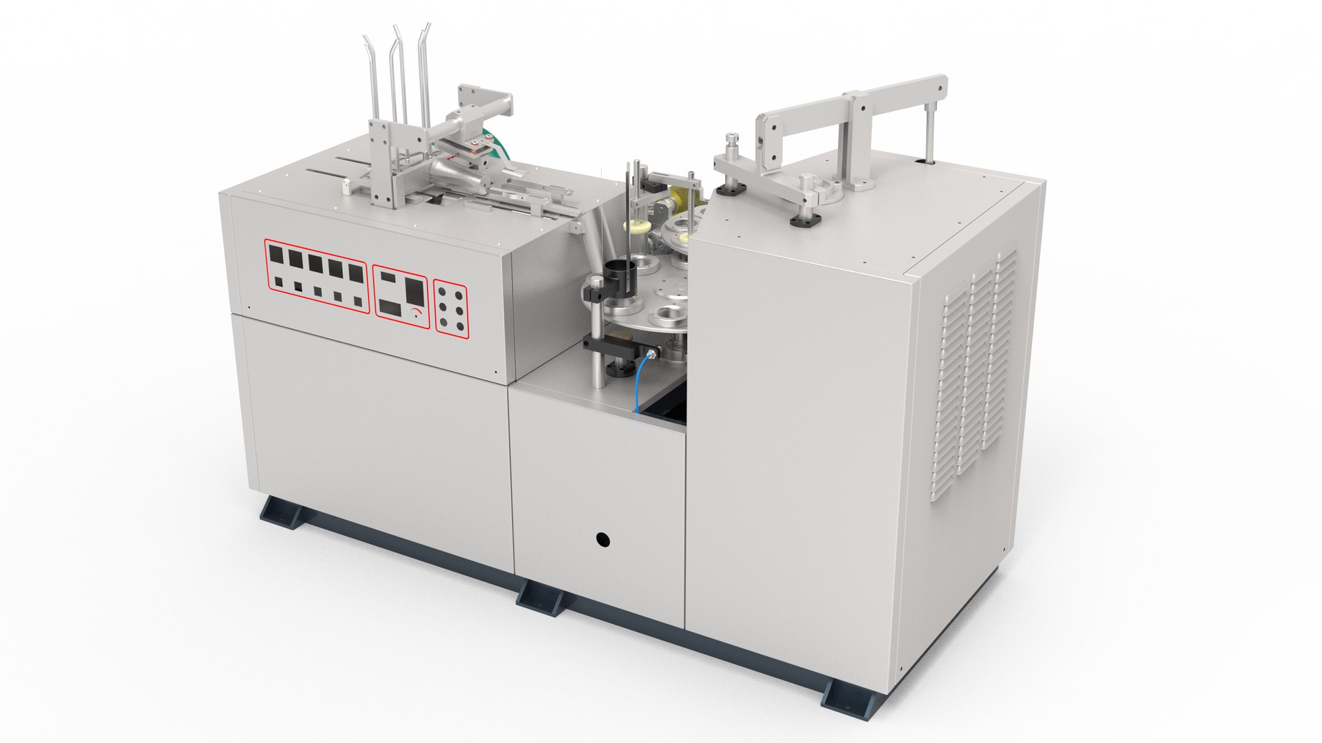 3D Disposable Paper Cup Machine Model - TurboSquid 1855881