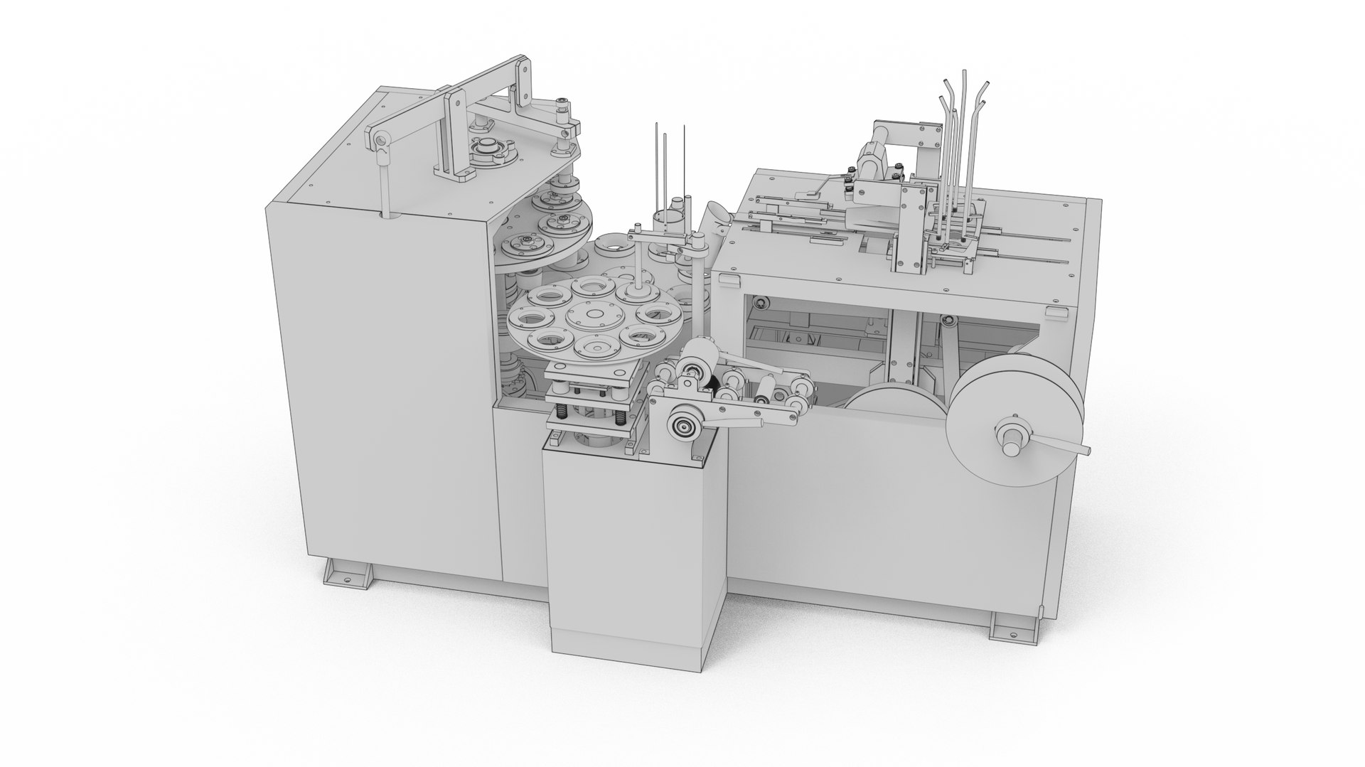 3D Disposable Paper Cup Machine Model TurboSquid 1855881