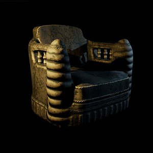 3D chair armchair