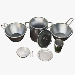 Metal Camping Cookware Set model