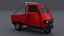 Ape Car  Three-Wheeled Mini Transporter 3D