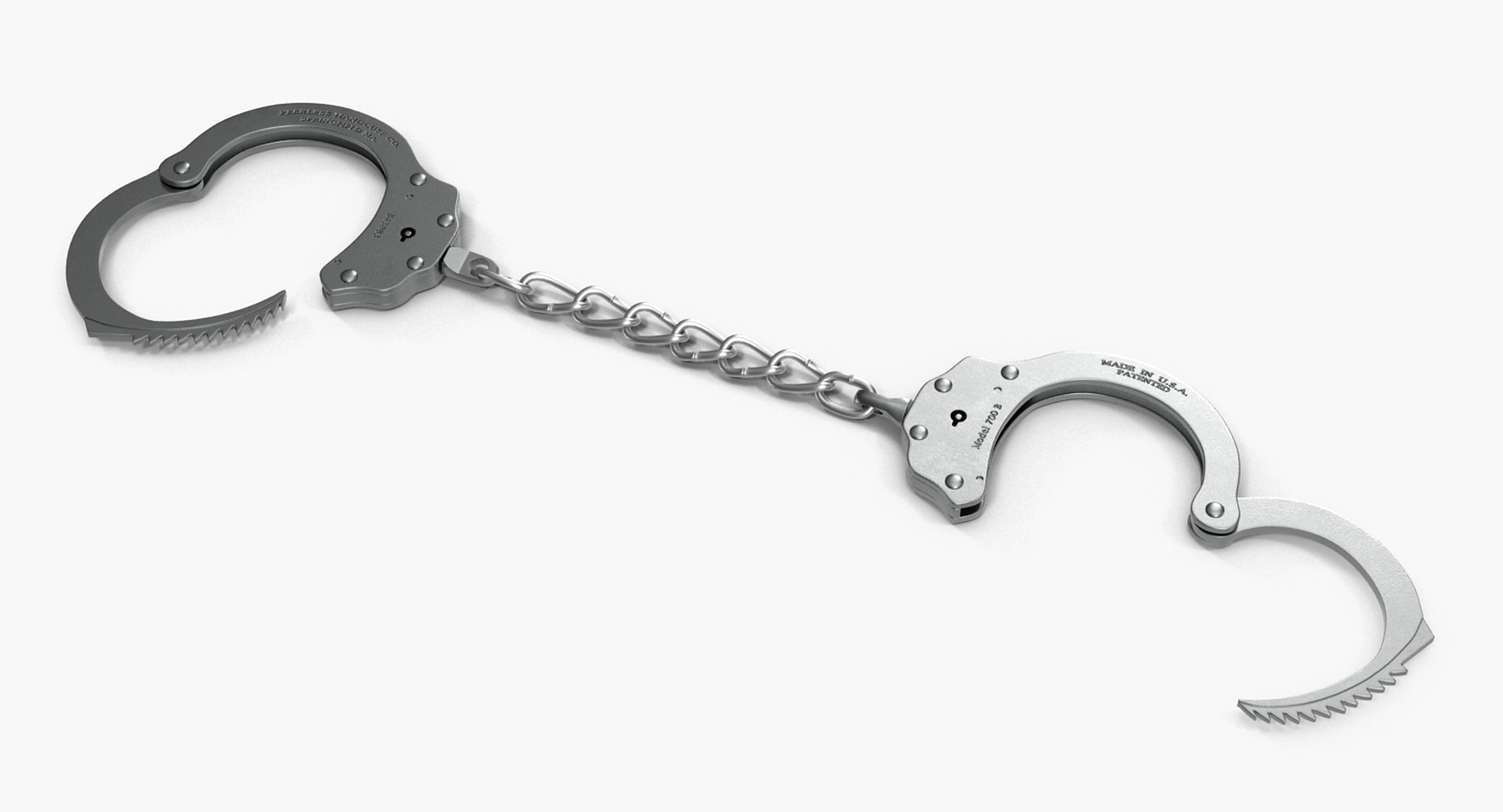 3d Model Chain Link Handcuffs