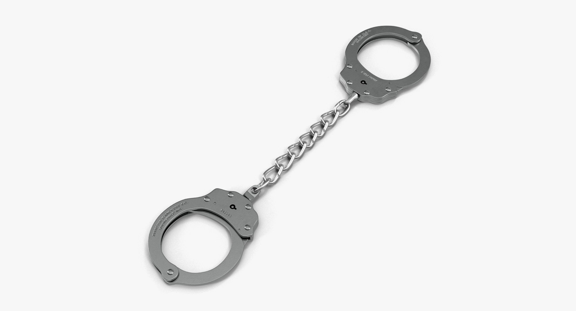 Chain Link Handcuffs 3D model preview