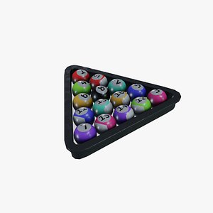 3D Billiard Ball Rack