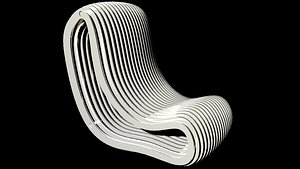 chair fabricated 3d obj