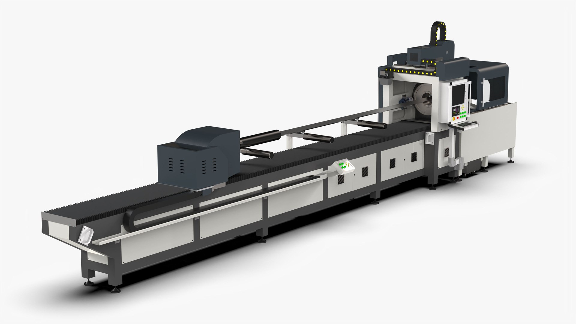 3D Automatic High Power Laser Pipe Cutting Machine - TurboSquid 1992800