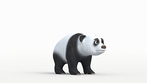 3D model panda baby