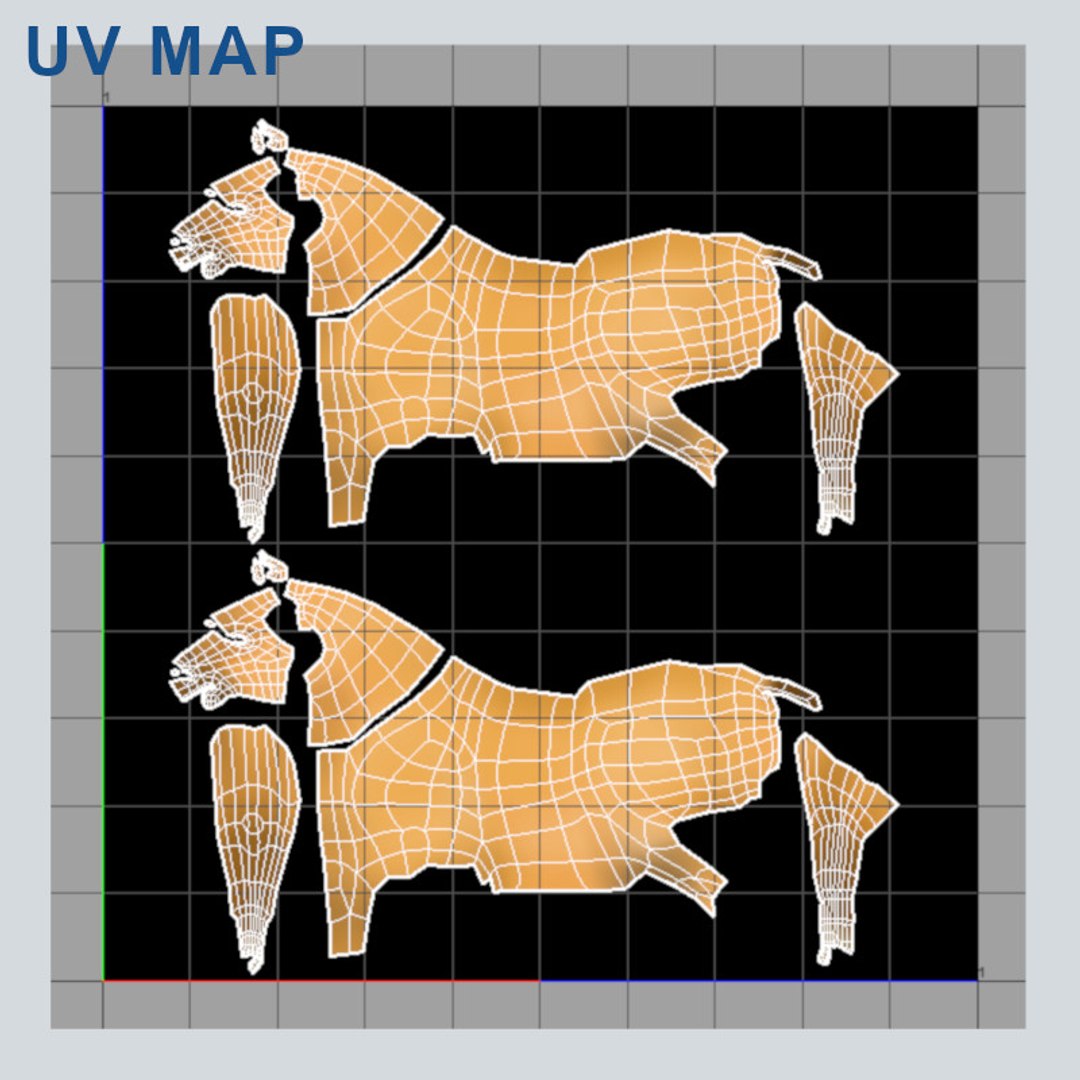 Horse rig animation 3D model - TurboSquid 1448364