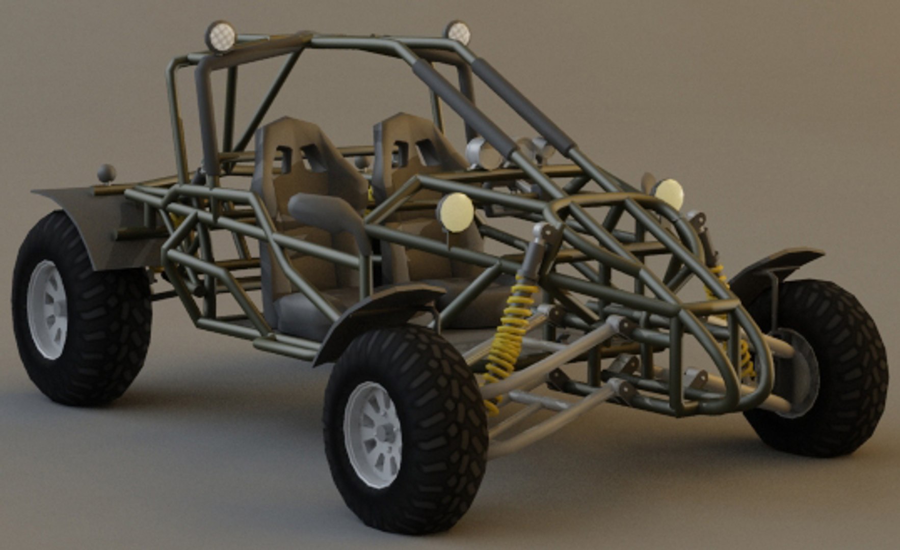 3d Buggy Desert Model