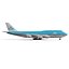 Boeing 747-300 KLM Rigged 3D Model