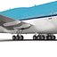 Boeing 747-300 KLM Rigged 3D Model