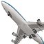 Boeing 747-300 KLM Rigged 3D Model
