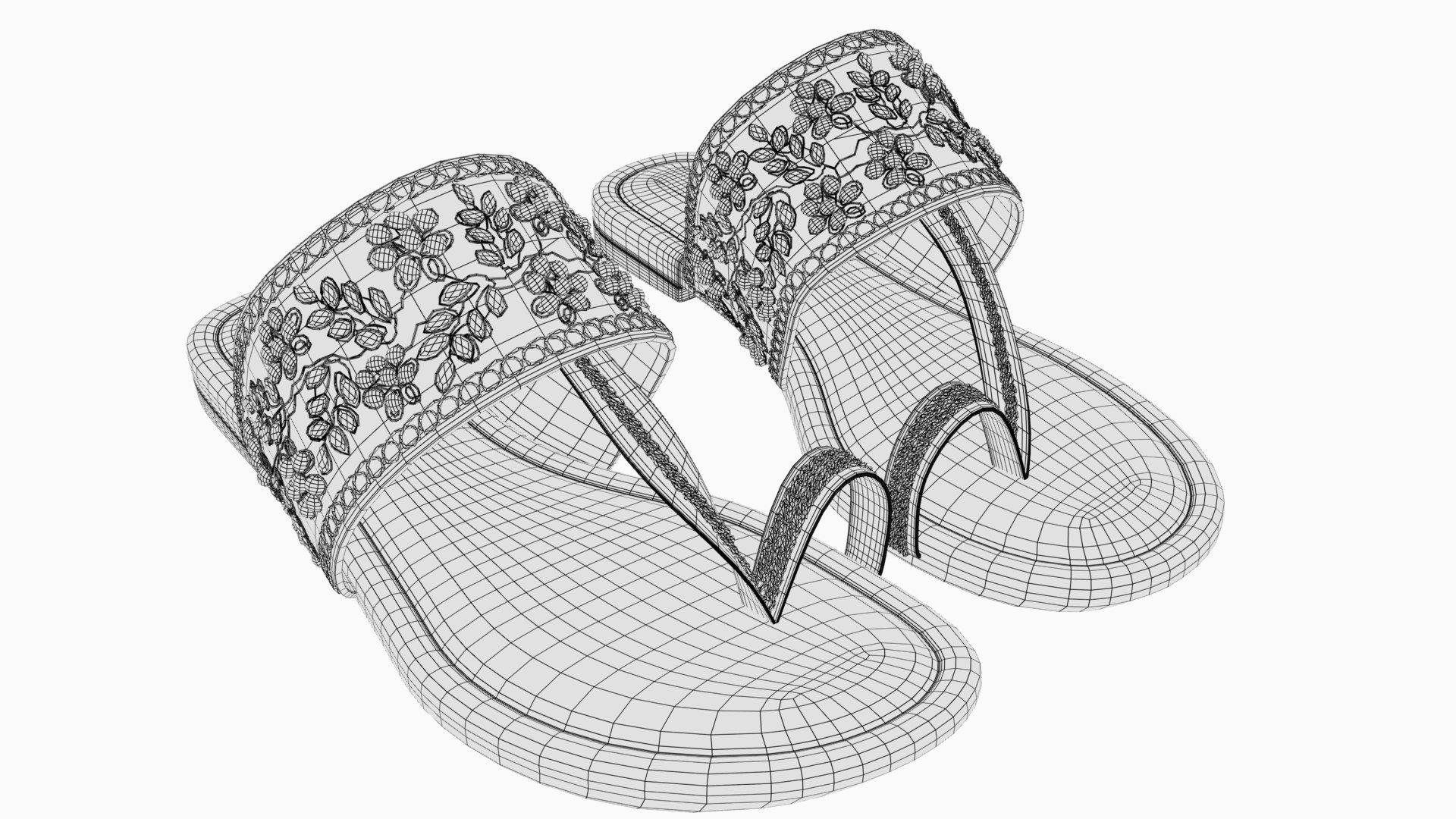 3D Women Slipper 02 - TurboSquid 2335817