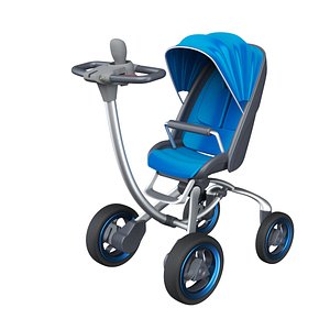 3D baby stroller