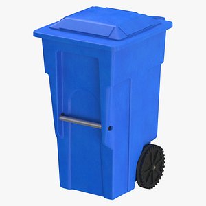 Trashcan 03 Blue Clean
