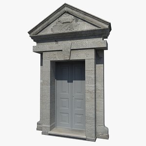 old stone portal 3d model
