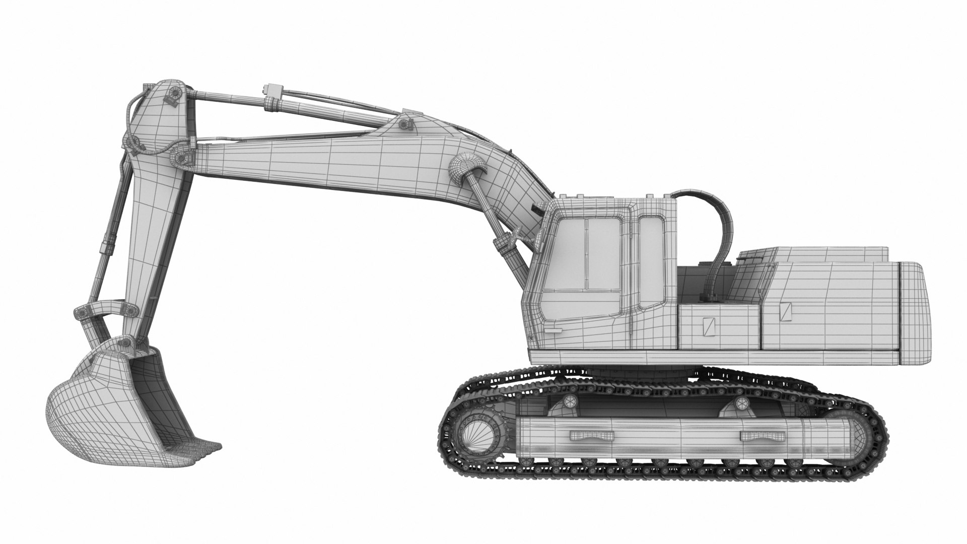 3D Crawler Excavator Truck Model - TurboSquid 1516868