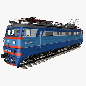 3D model electric locomotive trains