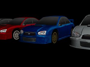 subaru impreza 3d max