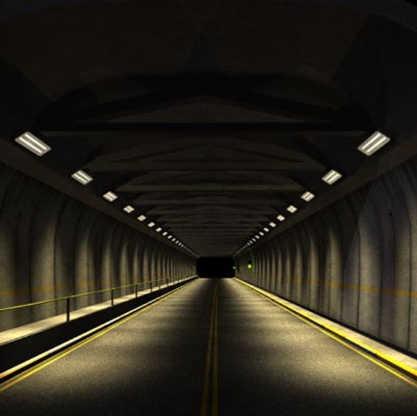 road tunnel 3d model