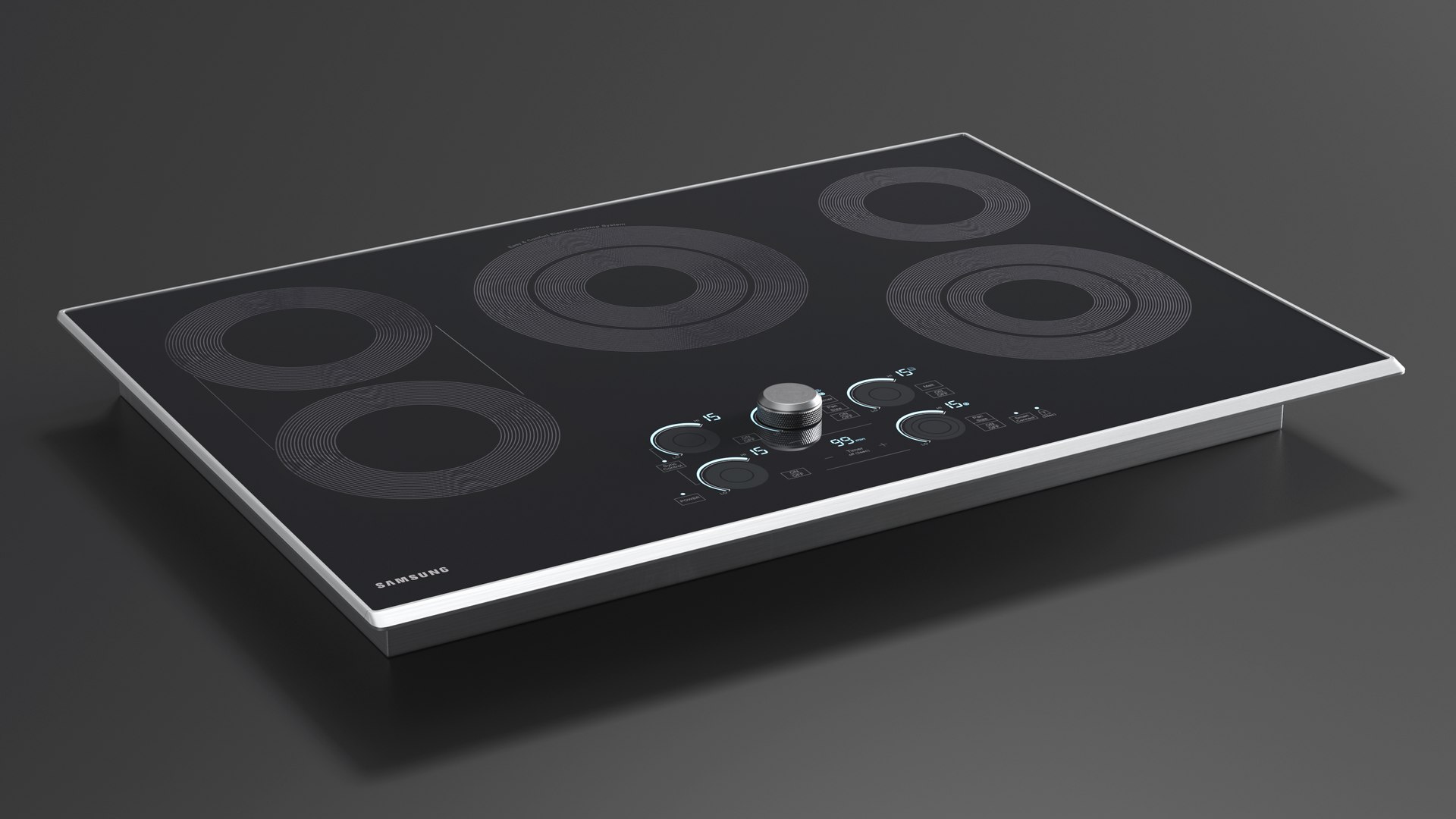 3D Smart Electric Countertop Stove Gray TurboSquid 2137558