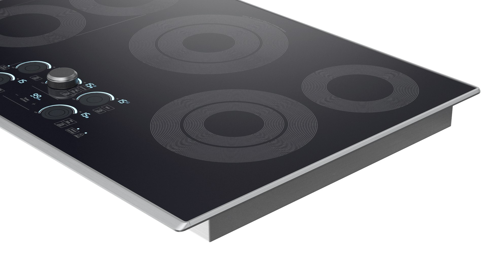 3D Smart Electric Countertop Stove Gray TurboSquid 2137558