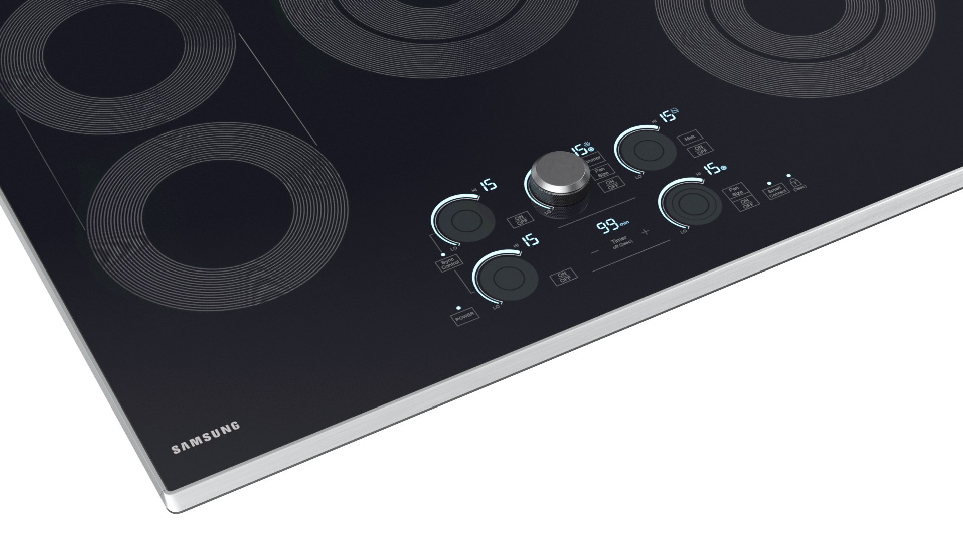 3D Smart Electric Countertop Stove Gray TurboSquid 2137558