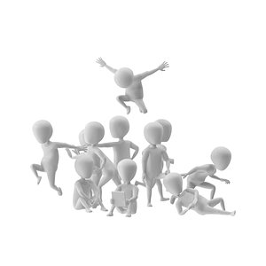 Stickman People Poses 3D model