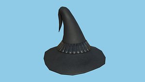 Black Wizard Hat - Character Design Fashion 3D model