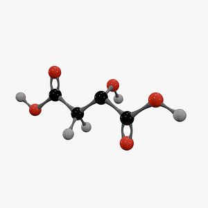 3D Maleic Acid Molecule