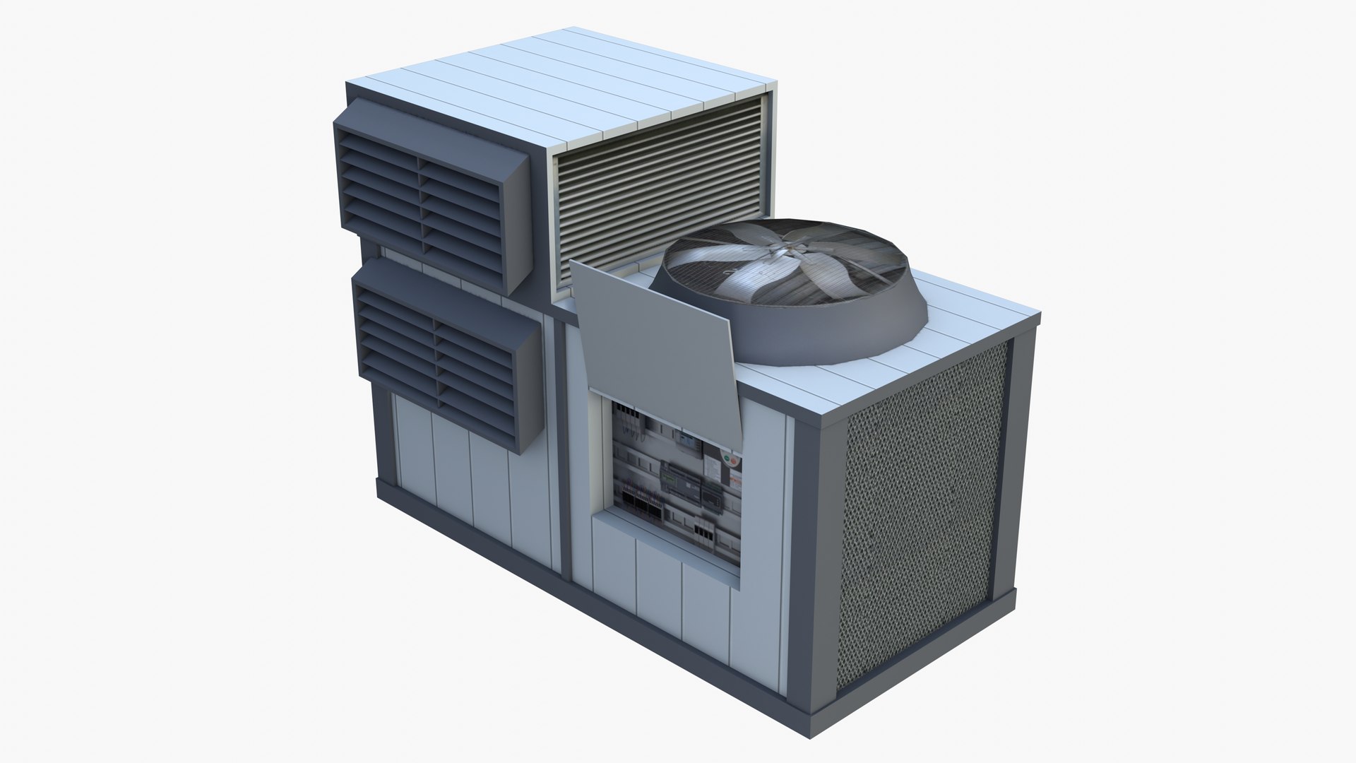 Ventilation Unit On The Roof 3d Model - Turbosquid 2003039