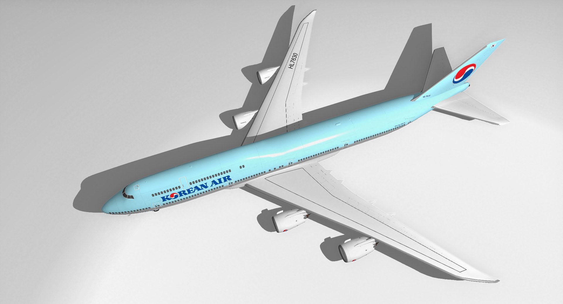 3D Boeing 747-8i Korean Air - TurboSquid 1861316