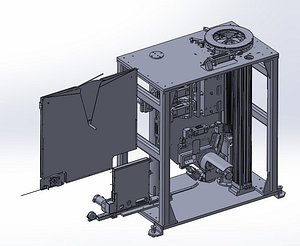 Automatic Motor Stator Wire Winding and Coil Insertion Machine 3D CAD Model