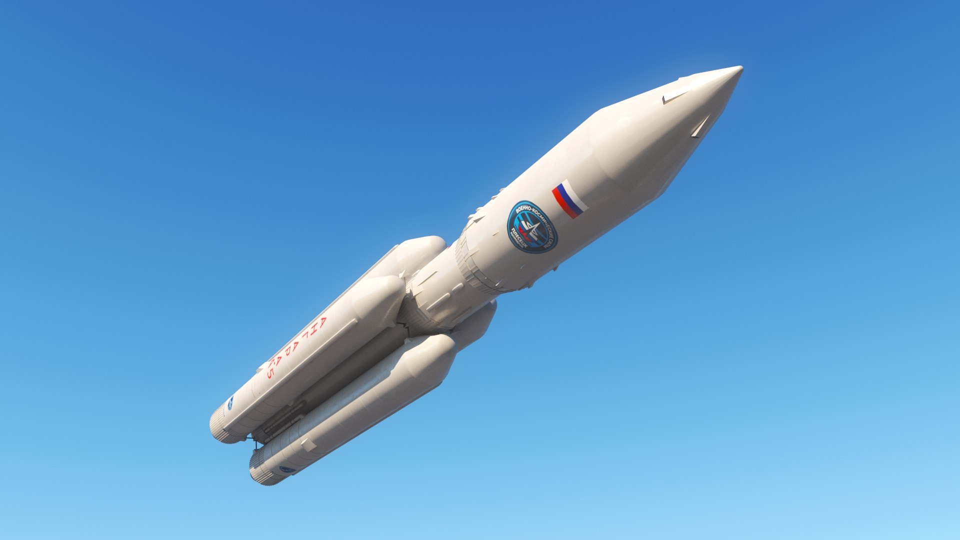 Angara A5 Rocket 3DModell TurboSquid 1664326