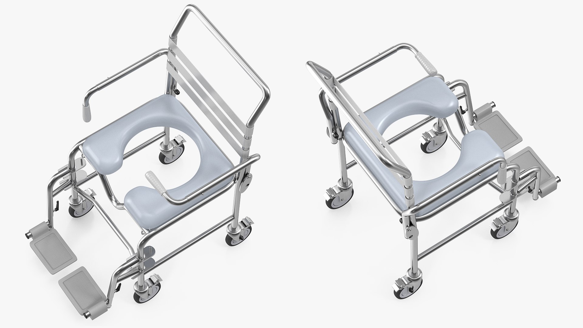 Mobile Shower Commode 3D model preview