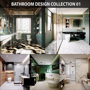 3D Bathroom design collection 01 model