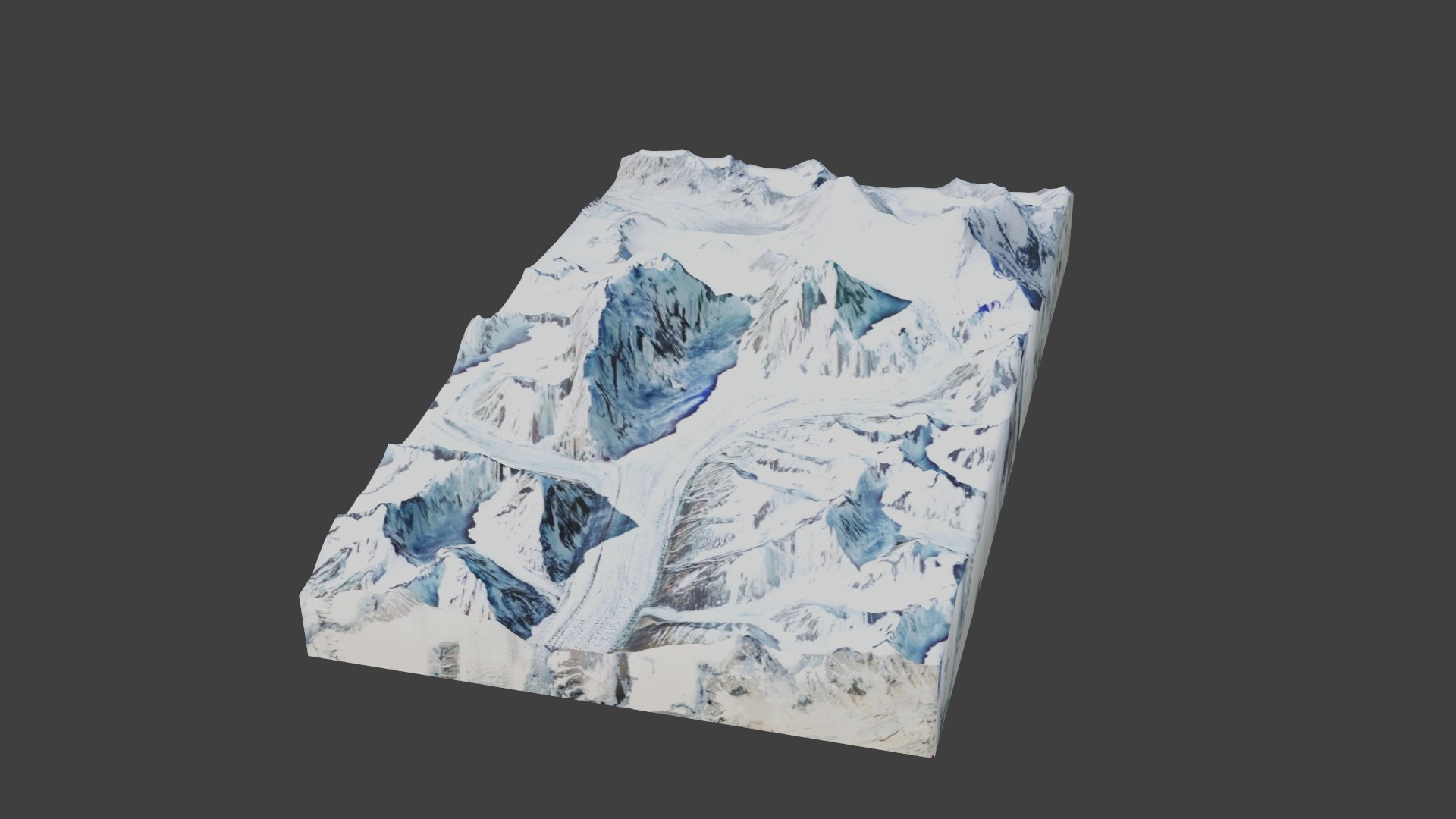 Saser Kangri III Mountain 3D Model TurboSquid 1826067