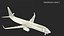 3D model United Airlines Boeing 737-900 with Interior Rigged for Cinema 4D