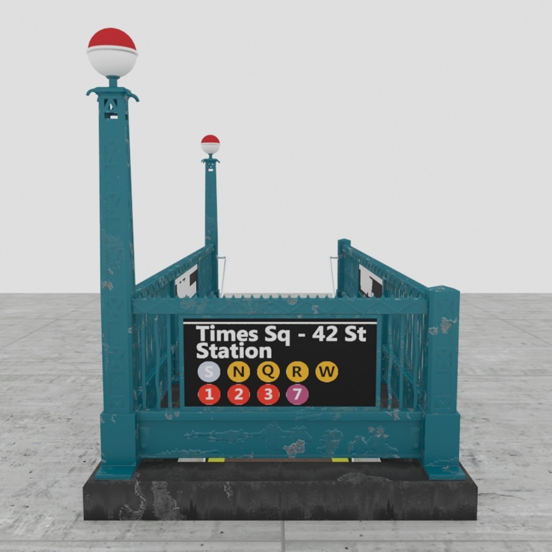 Subway Entrance New 3D Model - TurboSquid 1189946