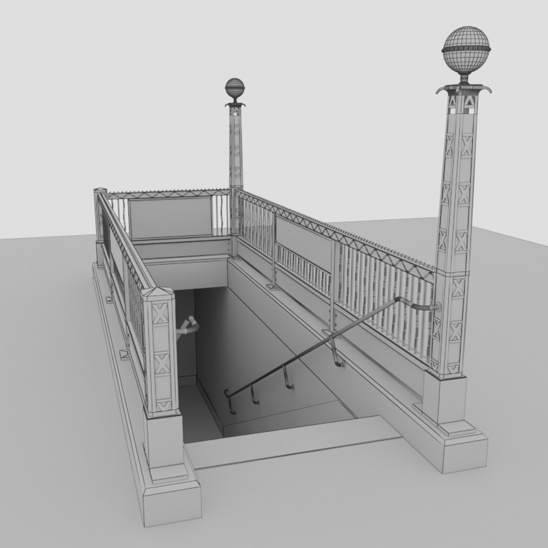 Subway Entrance New 3D Model - TurboSquid 1189946